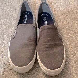 8.5 Sperry slide on shoes , worn once